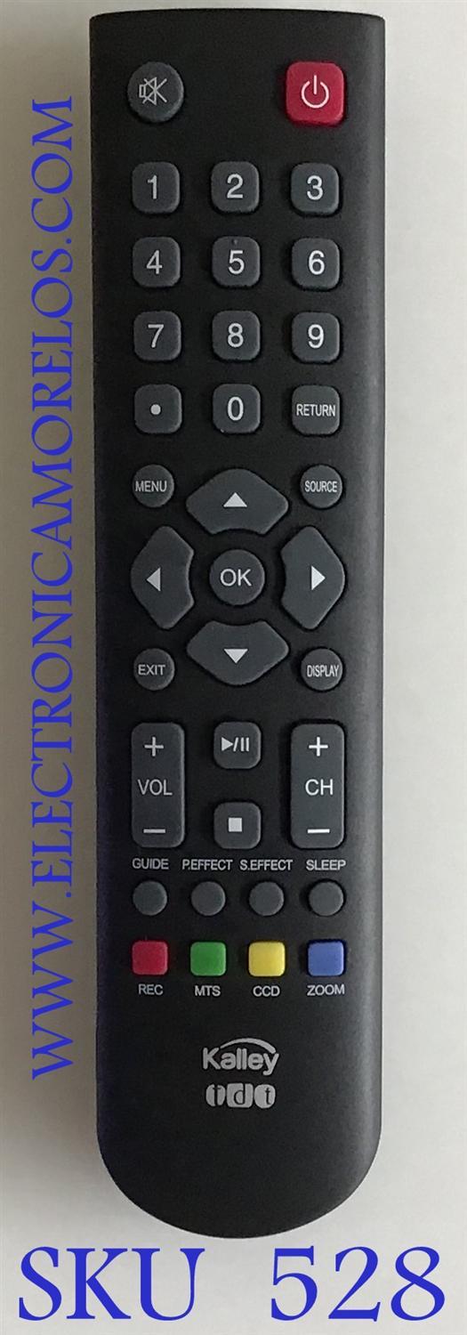 CONTROL REMOTO ORIGINAL NUEVO KALLEY TDT / 06-520W37-C002X / DH170599